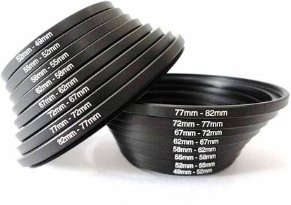 Hanumex Step Up/Down Ring Filter Adapter Set 16pcs Filter Ring Set 8pcs Step Down Adapter RingÂ  UV Filter