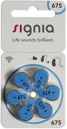 SIignia SIGNIA 675 ZINC AIR BATTERIES SIGNIA 675 Identification Tag