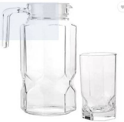 LUMINARC OCTIME Diamond (1+6) Jug + Glass Set Jug Glass Set