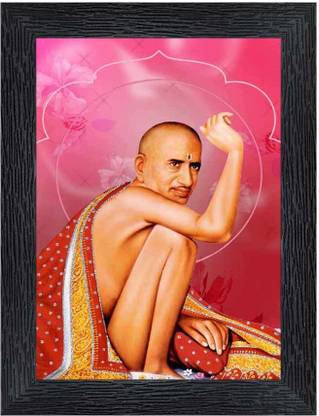 pnf Gajanan Maharaj Religious Frame with Acrylic Sheet for Worship/Pooja20490 Digital Reprint 8 inch x 6 inch Painting