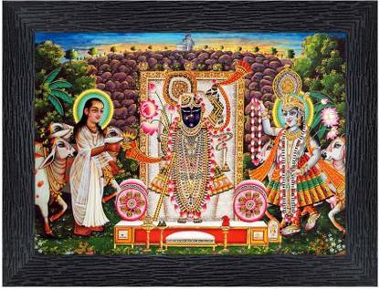 Poster N Frames shrinathji yamunaji mahaprabhuji Religious Frame