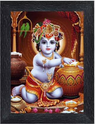 Poster N Frames Bal Krishna Religious Frame