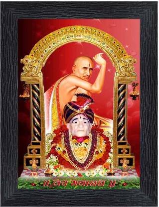 Poster N Frames Shri Gajanan Maharaj Religious Frame
