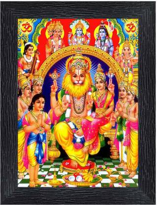 Poster N Frames narsingh god Religious Frame
