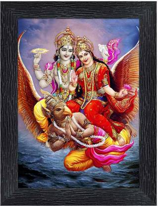 Poster N Frames Vishnu Laxmiji Religious Religious Frame