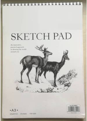 Happy GiftMart A3 Drawing Book Sketch Pad Sketch Pad