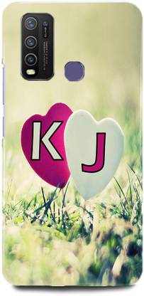 Royal Case Back Cover for Vivo Y50/Vivo 1935,K Loves J Name,K Name, J Letter, Alphabet,K Love J NAME
