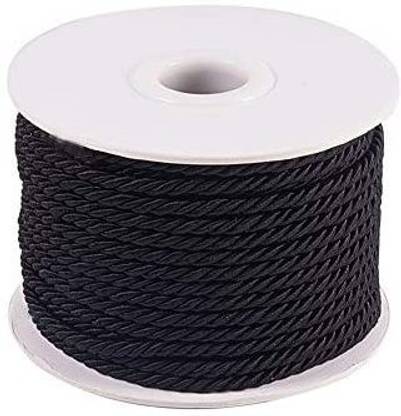PH PandaHall 3Mm/ 20 Yards Twisted Trim Cord Rope Nylon Twisted Cord Thread String For Home Dã©Cor, Upholstery, Curtain Tieback, Hono