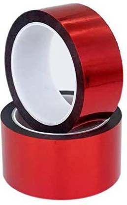 Weyoo Metallic Tape Mirror Tape Diy Decorative Tapes, 2 Inches X 55 Yards (Red)