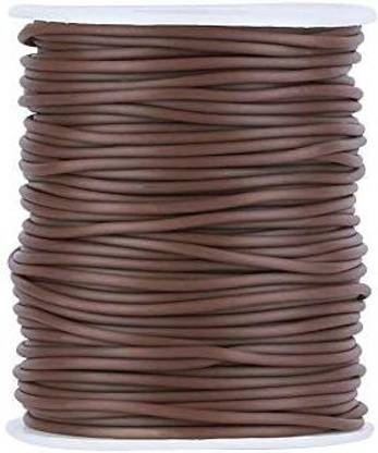 Pandahall 27.34 Yards/Roll 3Mm Hollow Pipe Tubuing Rubber Cord With 1.5Mm Hole Rubber Tube Cord With Plasic Spool (Saddle)