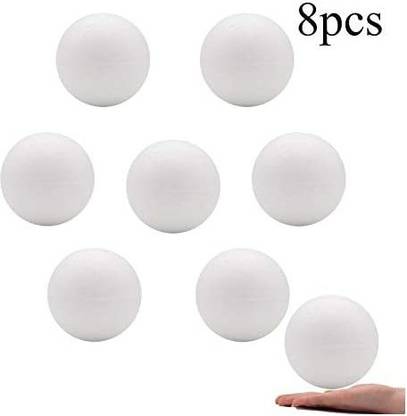 Crafare 4 Inch Craft Styrofoam Balls Smooth Foam Ball For Christmas Holiday Class Crafts Making And School Projects 8Pc