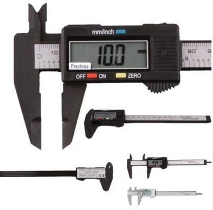 shopperspride MASS PRO Electronic Digital Vernier Caliper with Extra Large LCD Screen Paquimetro Micrometer With Box, 150mm (0 - 6 Inches) Metric or Imperial Dual Reading, Fine Adistment Roller, Hardened Stainless Steel, Four Measurement Functions, Inch/Fractions/Millimeter Conversion digtal calipr Digital Caliper Digital Caliper (150 mm) Caliper Digital Caliper