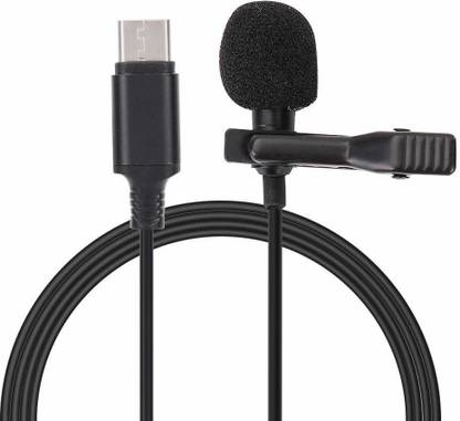 RAJ USB C Type Collar Microphone, Type-C Colar Mic Compatible with All Type C Smart Mobile Phones for Interview, Vlogging, YouTube, Studio, Video, Online Class, Recording (1.5 Meter) Camera Microphone