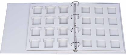 Lighthouse MATRIX Coin Holder Album - White - incl. 5 Coin Holder MATRIX Sheets and Matching Slipcase Coin Bank