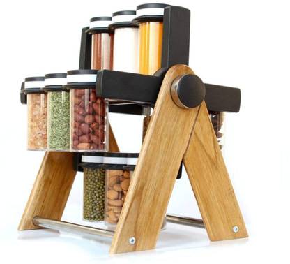 AK ZONE Spice Set Wooden, Plastic