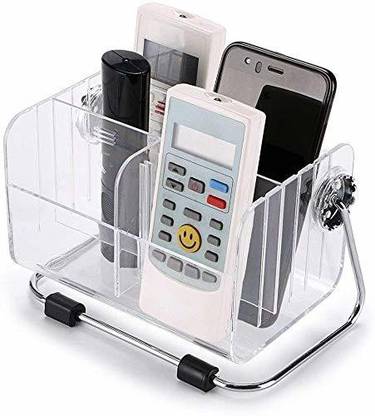 Flipco 6 Compartments Acrylic TV-AC Remote Organizer
