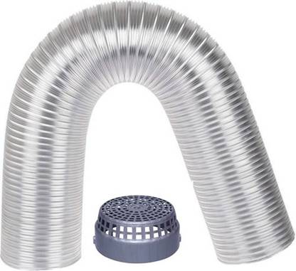 averX 6 Feet Premium Chimney Aluminium Duct with Cowl Cover Hose Pipe