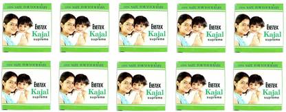 Eyetex Kajal Supreme Paste - 10 x 2 gm Packs