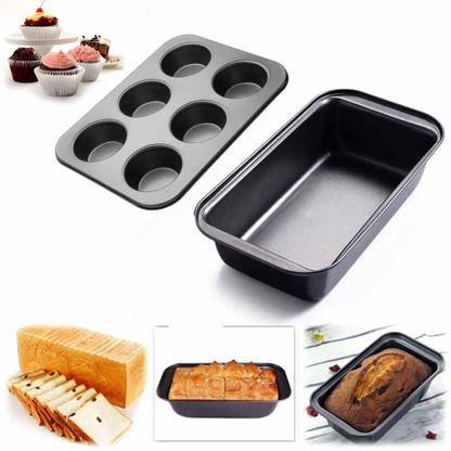 ALAMDAAR Carbon Steel Cupcake/Muffin Mould 6