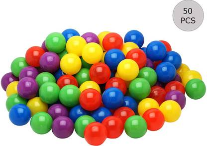 Komal Toys Plastic balls for kids (8cm) / ball pool - Set of 50 balls
