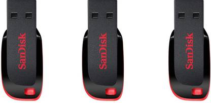 SanDisk Cruzer Blade USB Flash Drive 32 GB Pen Drive Compatible with Laptop USB 2.0 Plastic Case
