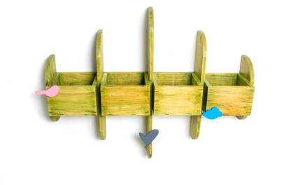 home iz me Linear Wall Planter | Planter Box| Wall décor | Linear Garden Plant Container Set