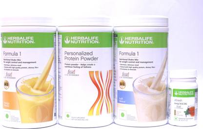 HERBALIFE WEIGHT LOSS COMBO FORMULA1 KULFI OR MANGO,AFRESH-TULSI, PP 400G Protein Shake