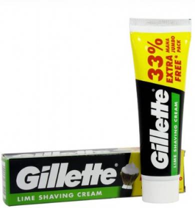 Gillette LIME SHAVING CREAM 33% EXTRA