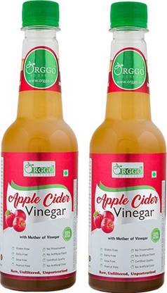 ORGGO Apple Cider Vinegar with mother pack of 2 each 400 ml Vinegar