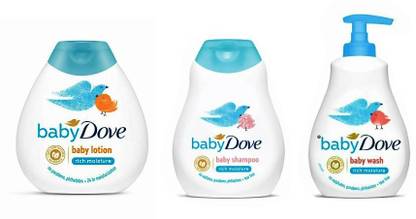 DOVE Baby Combo of 3 (Shampoo 400ml/Lotion 400ml/ Wash 400ml)