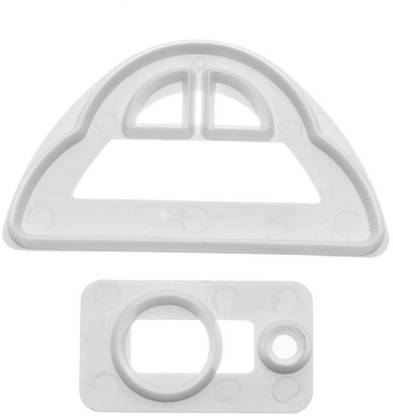 BAKERS4U 2 Piece Set Car Shape Fondant gumpaste Cutter for Cake Cookie Cutter