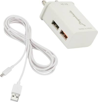 3.4A. FAST CHARGER & V8 CABLE FOR SAMSUNG GALAXY NOTE 2 3.4 A Multiport Mobile Charger with Detachable Cable