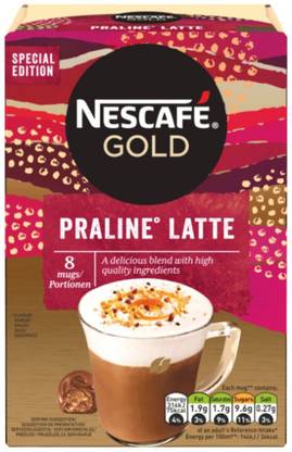 Nescafe Gold Praline Latte - 8 Sachets Instant Coffee