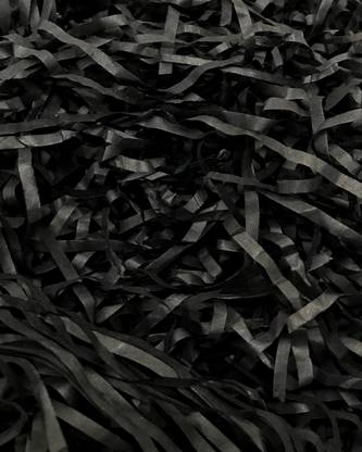 ECO SARRAS Black SHREDDED PAPER | PAPER CONFETTI | packing paper