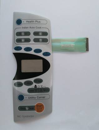 Able MC7648WSH MICROWAVE OVEN MEMBRANE KEYPAD Electronic Components Electronic Hobby Kit