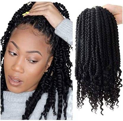 Mytarku 12 Inch Senegalese Spring Twist Crochet  3 Pack Crochet Braids Synthetic Braiding  Extensions Fluffy Sprin Hair Extension
