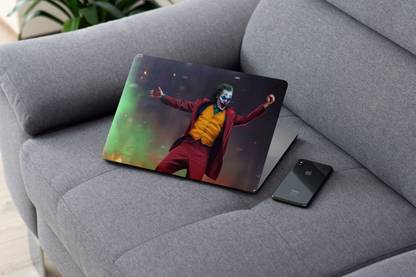 Yuckquee Joker 2019 Laptop Skin Sticker, Fit for All Models (10 inch to 15.6 inches, Multicolour). (J)-11 Vinyl Reusable Laptop Skin Compatible for 15.6 inch