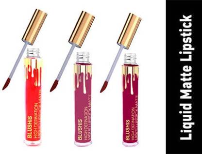 BLUSHIS High Defination Non Transfer Liquid Matte Lipstick