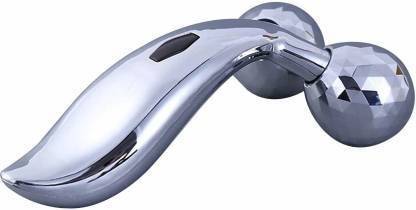 tree fit 3D-MASSAGER 3D Manual Roller Face Body Massager Lifting Wrinkle Remover Facial Massage Relaxation Tightening Shaping Massage Roller Massager (Silver) 04 Massager