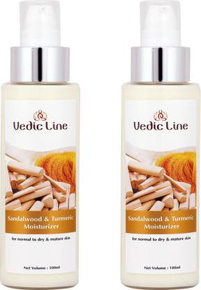 Vedic Line Sandalwood & Turmeric Moisturizer (Pack Of 2)