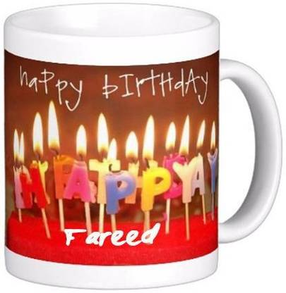GNS Happy Birthday Fareed Wishes 86 Ceramic Coffee Mug