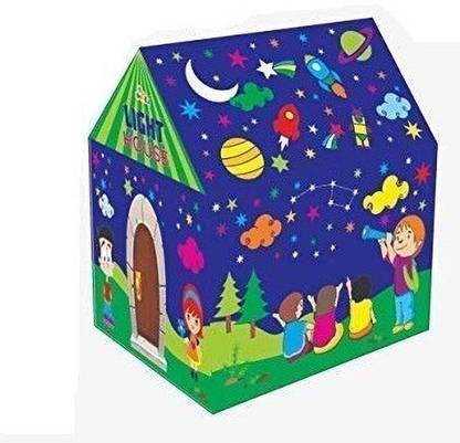 Rexmon Kids Tent House Extremely Light Weight Play Zone Camp with LED Light for Children (Light House)