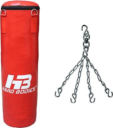 Hard Bodies Classic Punching Bag Unfilled with Chain Hanging Bag