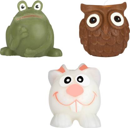 Ekam Frog, Rabbit & Owl Shaped Scented Candle, Pack of 3, 296 Grams Each Candle