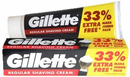 Gillette regular shaving cream 33% extra