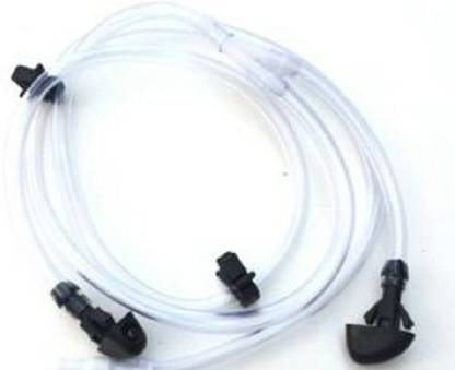 FEILIDAPARTS 2 X Windshield Washer Nozzle WITH HOSE Hose Pipe