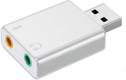 Smacc 7.1 Sound card External USB Sound Card HIFI Magic Voice 7.1 Channel Adapter Free Drive for Computer, Desktop, Speakers, Headset, Microphone(Gold,Silver) Sound Card
