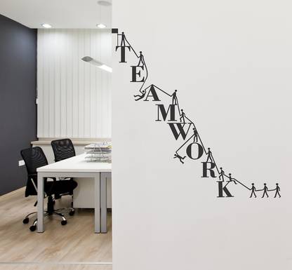 fuzzy 80 cm Team work Self Adhesive Sticker