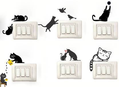 Wollzo 20 cm Cat Removable Sticker
