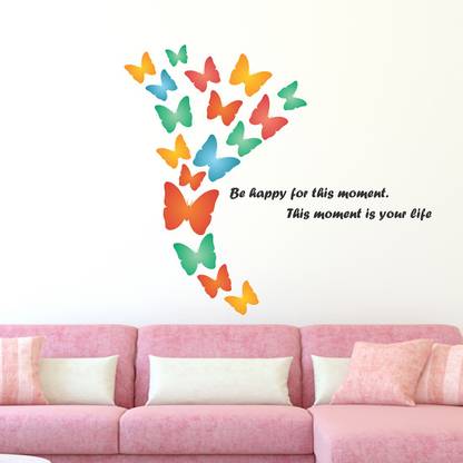Thirteen Eleven 100 cm Butterfly Self Adhesive Sticker